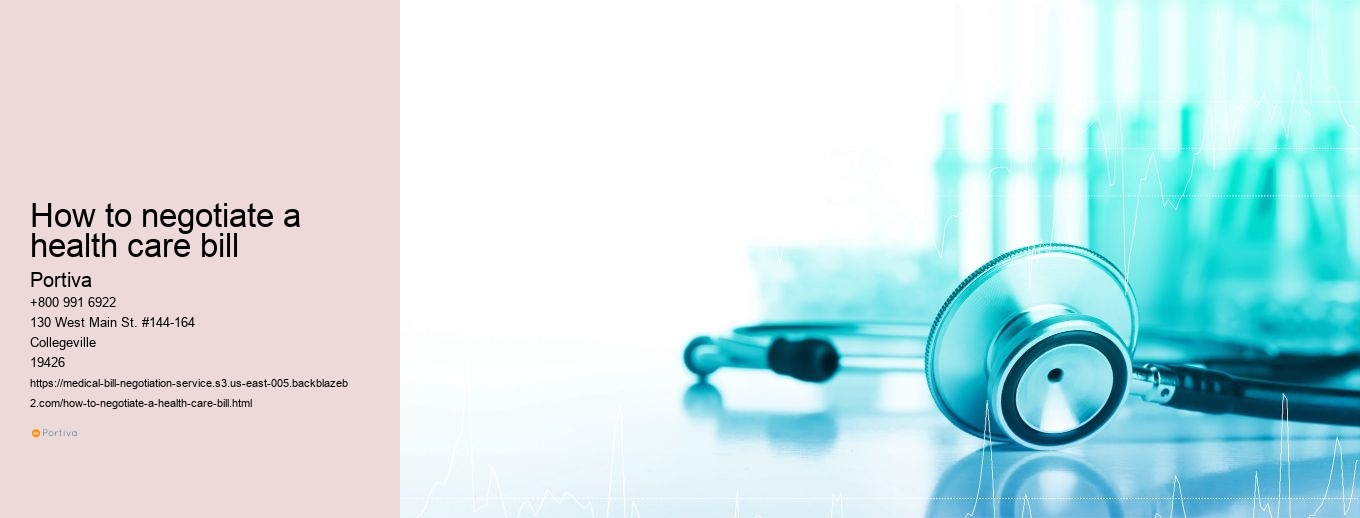 how to negotiate a health care bill