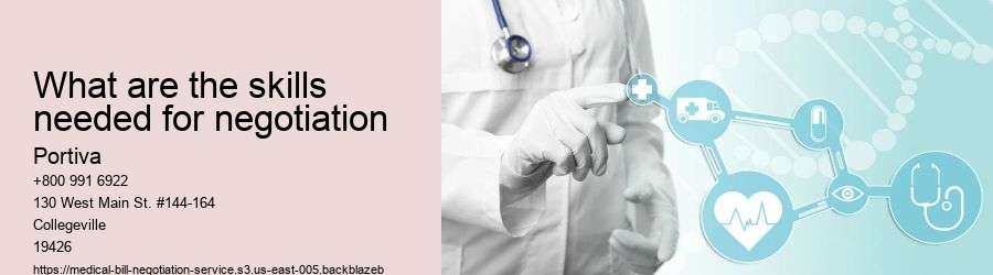 What are the skills needed for negotiation