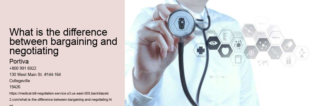 What is the difference between bargaining and negotiating