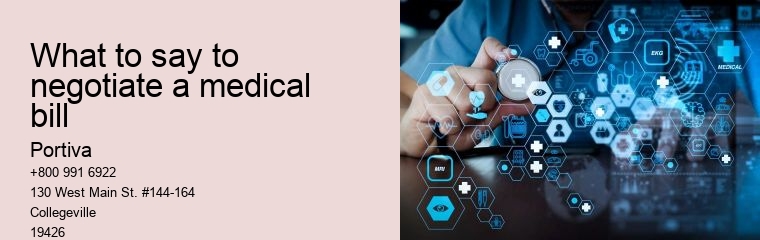 what to say to negotiate a medical bill